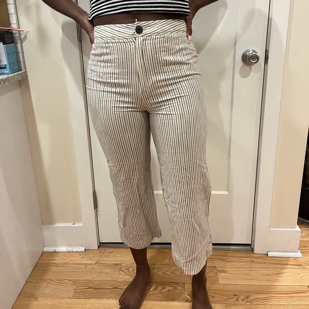 Steven Alan pinstripe cropped pants size 6